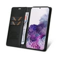 thumbnail image 4 of Wallet Phone Case for Samsung Galaxy S20 Plus 5G, Kickstand and 2 Card Slots, Shockproof and Scratch Resistant, Black, 4 of 15