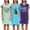 Set 3, variant on Lati Fashion 3 Pack Womens Nightgowns Soft Cotton Sleepwear Short Sleeve Nightshirts Comfy Pajama Dresses Ladies Loungewear Sleep Shirts Size S-3X