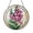 Acrylic 3.5 Inch, variant on Pink Foxglove Floral Glass Suncatcher Round Window Hanging Decorative Nature Gift