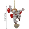 thumbnail image 3 of Adornos para árbol de películas de terror, adornos colgantes creativos de terror para Halloween, adornos colgantes de terror para coche, mini adornos para árbol de Halloween, adornos navideños para de, 3 of 3