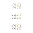 thumbnail image 1 of QualitChoice 6piece Durable Aluminum Door Lock - Universal And Multi-purpose Security Solution Window Lock Silver 60*25*25mm 3Set, 1 of 6