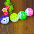 thumbnail image 4 of Walbest Pet Cat Kitten Play Balls with Jingle Bell Pounce Rattle Toy Random Color 1 Pack, 4 of 7