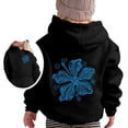 thumbnail image 1 of DGHM un Pull pour Filles Bébé Garçon Chandail à Capuchon Zippé Mode Décontractée Imprimé Manches Longues Noir, 1 of 4