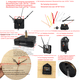 thumbnail image 2 of Movimiento de reloj de pared silencioso, movimiento de reloj de péndulo, movimiento de reloj de escaneo, manecilla de reloj, una variedad de especificaciones, 2 of 5