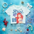 thumbnail image 7 of Disney Princess The Little Mermaid Ariel Girls Graphic Print T-Shirt and Skort, 2-Piece, Sizes 3T-16, 7 of 7