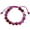 Fuchsia Agate, variant on Natural Gemstone Shamballa Style Bracelet