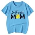 thumbnail image 4 of Toddler Child Girls Summer T Shirts Letter Printed Short Sleeve Basic Tees Ruffle Crewneck School And Home Tops size 6-7T, 4 of 4