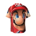 thumbnail image 2 of Sigee Mario U for Men's Casual Short Sleeve Button Down Shirts Men's Shirts Summer Medium, 2 of 7