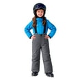 thumbnail image 2 of CPNG Boys and Girls Shoulder Straps Cotton Pants Waterproof Snow Ski Pants Winter Outdoor Snowboard Bibs Snow Trouser(Dark Gray,3-4 Years), 2 of 7