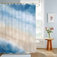 thumbnail image 2 of Bathroom Shower Curtain Summer Beach Blue Ocean Waterproof Shower Curtains with Hooks, Modern Minimalist Art Bath Curtains Bathtub Curtain Home Decor 36x72in, 2 of 9