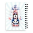 thumbnail image 2 of Happy 4th of July Patriotic Siberian Husky Marching Band Uniform Balloons Fireworks Spiral Bound Journal Husky Dog Lover Gifts 5x7in Spiral Notebook - 13009, 2 of 5