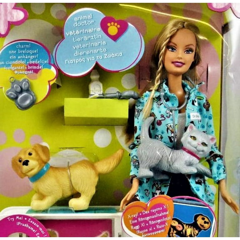 Amazon.com: Barbie Pet Doctor Doll Brunette : Toys & Games
