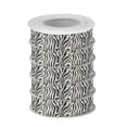 thumbnail image 2 of 5 Rolls Christmas Ribbon 1.5 inch Wide Decorative Ribbon for Gift Wrapping and Holiday Decorations Black and White Shapes Pattern, 2 of 7