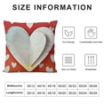 thumbnail image 5 of YINGXI Valentines Day , White Decor Throw Pillows Square Holiday Decorative Outdoor Cushion Case for Couch 22x22in, 5 of 5