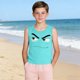 thumbnail image 5 of Camisola de Niños Pequeños 3-15 Años sin Mangas Tela Suave Gradiente Impresión Moda Linda para la Fiesta de Boda en Casa, 5 of 8