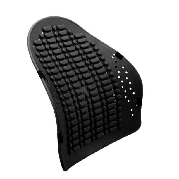 Cómoda almohada para la espalda del coche, soporte para la espalda, almohada para la cintura, ajustable y transpirable. Estilo negro A