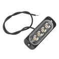thumbnail image 3 of Lámpara de advertencia, 12 V, 4 LED, luz lateral de advertencia, luz lateral LED, rendimiento sólido, 3 of 9