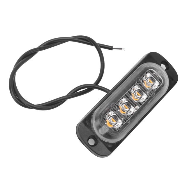 LAFGUR LED Side Light Warning Lamp 12V Yellow Light High Brightness IPX‑4 Waterproof