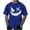 Blue T-Shirt, variant on Mens Crew Neck Short Sleeve Tops Smile Face Graphic T Shirt Big & Tall Summer Tee Trendy Holiday Party T-Shirts White XXXXXL