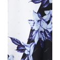 thumbnail image 4 of Camiseta con Estampado de Flores Estrellado en Talla Extra Rosegal  Camisetas tallas grandes, 4 of 5
