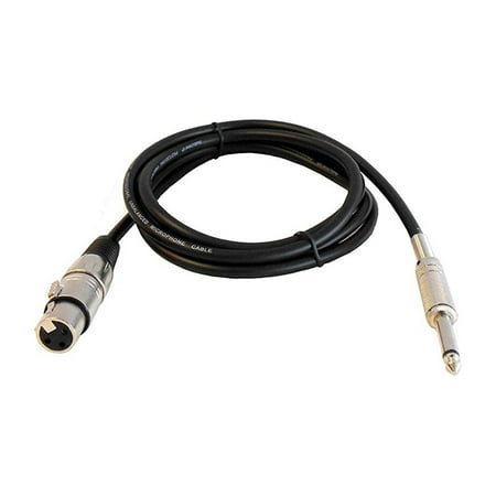 UPC: 0844565007476 | Audio2000 S ADC202G XLR Female – 1/4 Inch Microphone Cable  6 Feet