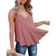 thumbnail image 5 of Camisetas de tirantes con cuello en V holgado para mujer, camisetas sin mangas informales de verano, camisetas holgadas, 5 of 6