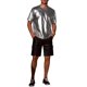 thumbnail image 2 of Camisetas Holográficas INSPIRE CHIC para Hombre, Cuello Redondo, de Manga Corta, Brillantes para Fiesta Disco, T-Shirt L Gris, 2 of 6