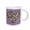 White, variant on 3drose, Lavender and Brown Leopard Print Heart Fashion, 15oz Mug