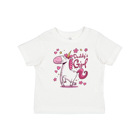 Inktastic Daddy's Girl Unicorn Girls Baby T-Shirt