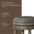 thumbnail image 6 of Maven Lane Pullman Backless Bar Stool in Reclaimed Oak Finish w/ Ronan Stone Vegan Leather, 6 of 7