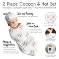 thumbnail image 6 of Baseball Sports Baby Cocoon and Beanie Hat Set by Sweet Jojo Designs, 6 of 6