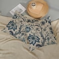 thumbnail image 5 of Navy Blue Chinoiserie Pillow Covers 18x18 Inch 2 Pcs Spring Floral Decor Throw Pillows Boho Vintage Flower Summer Seasonal Outdoor Decoration Pillowcase Linen Cushion Cover for Couch Sofa Bed, 5 of 6