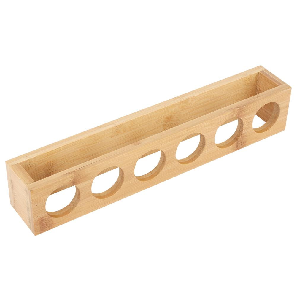 Shot Glasses Tableware 6 Shot Glass Holder Wooden Cocktail Serving Rack