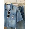 thumbnail image 3 of Shirt With Rhinestone Cross Embellishment Multicolor-6, 3 of 30