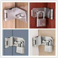 thumbnail image 4 of Door Clasp Lock Anti Theft Hasp Staple Shed Latch Stainless Steel Door Lock Padlock Clasp Burglar-proof Hardware For Wood Door, 4 of 6