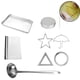 thumbnail image 1 of 9 unids/set molde para pastel de azúcar, paraguas estrella triángulo redondo moldes para galletas y dulces juegos de mesa para múltiples jugadores hombres y mujeres Adepaton 222215, 1 of 9