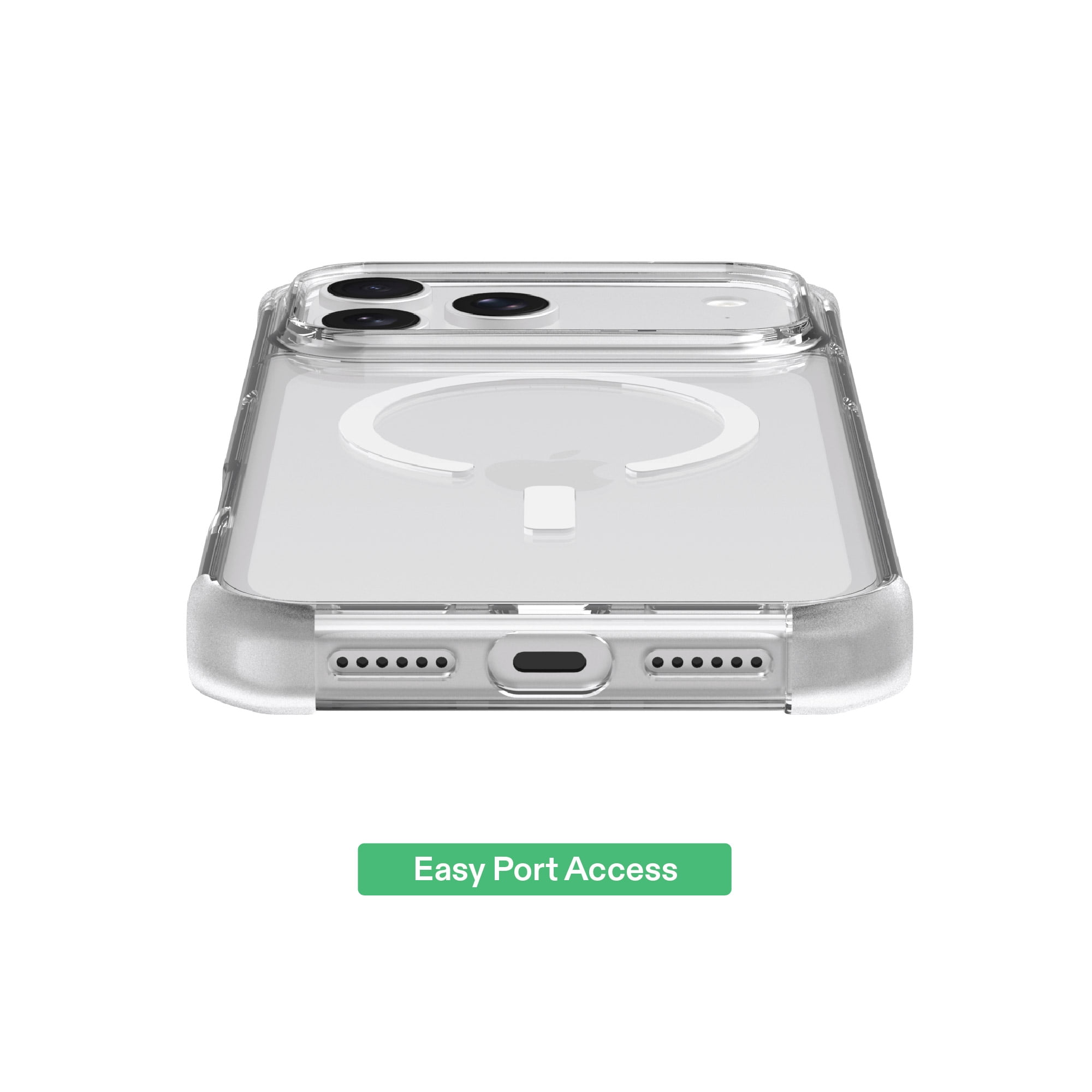 onn Clear Phone Case for iPhone 18 Pro / 17 Pro, MagSafe Compatible