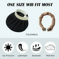 thumbnail image 2 of Sombrero de 56-60cm con circunferencia ajustable, sombrero de copa vacío, sombrero de protección solar de ala grande de verano para mujer, sombrero de playa ajustable, 2 of 5