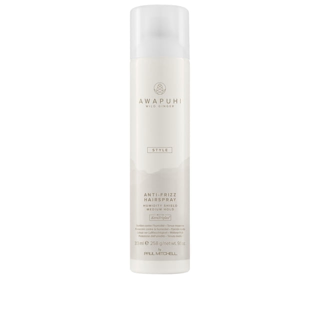 Awapuhi Wild Ginger by Paul Mitchell Anti-Frizz Hairspray, Escudo contra Humedad, Fijación Media, Para Todo Tipo de Cabello, 313 ml