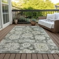 thumbnail image 6 of Addison Rugs Chantille Indoor/Outdoor Transitional Floral Taupe Washable Rectangle Rug, 2'6" x 3'10", 6 of 6