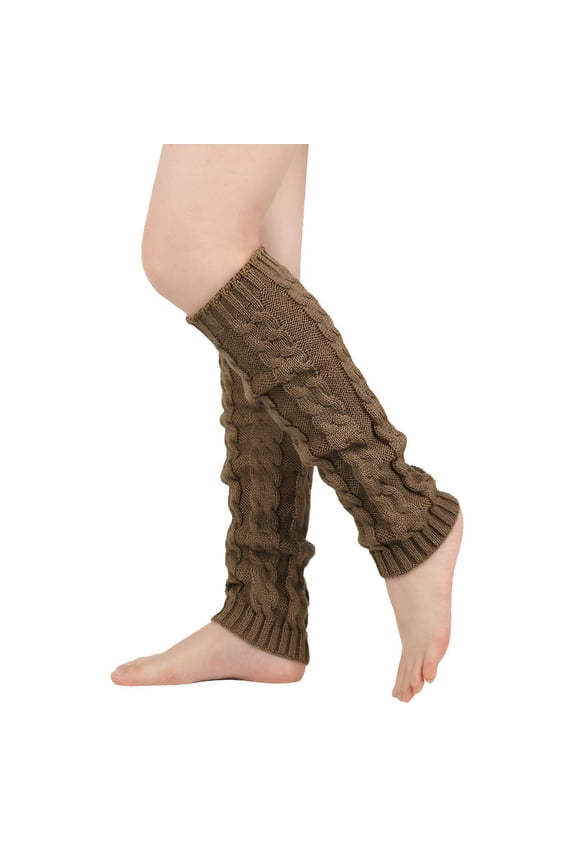 Leg Warmers for Women Winter,Plush Insulated Feel Long Socks,Gentle Skin-Friendly Touch Boot Socks,Khaki