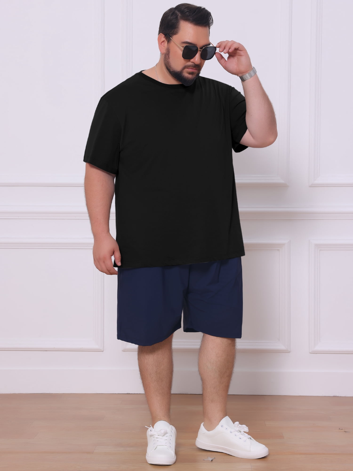 DARING DIVA Men's 100% Cotton Short Sleeves T-Shirt 3XL Black
