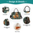 thumbnail image 3 of Fox Hoodie Green Cooler Bag Lunch Bag Soft Cooler Cooling Tote Insulated Lunch Box for Adult Men Women, 3 of 6
