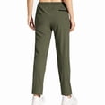 thumbnail image 4 of Women'S Hiking Pants Quick Dry Lightweights Water Elastic Waist Cargo Pants for All Seasons Army Green XL, 4 of 8