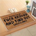 thumbnail image 7 of Funny Welcome Doormat, Outdoor Rug Many Beautiful Patterns Soft Absorbent Water Non-Slip Easy-Clean 15.7x23.6in Brown, 7 of 7