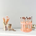 thumbnail image 4 of Makeup Brush Stand Rack,Makeup Brush Drying Rack Upside Down Round Brush Air Drying Rack Plastic Brushes Dryer Holder Display Multifunctional Pen Display Stand Rack(Round Roseate), 4 of 9