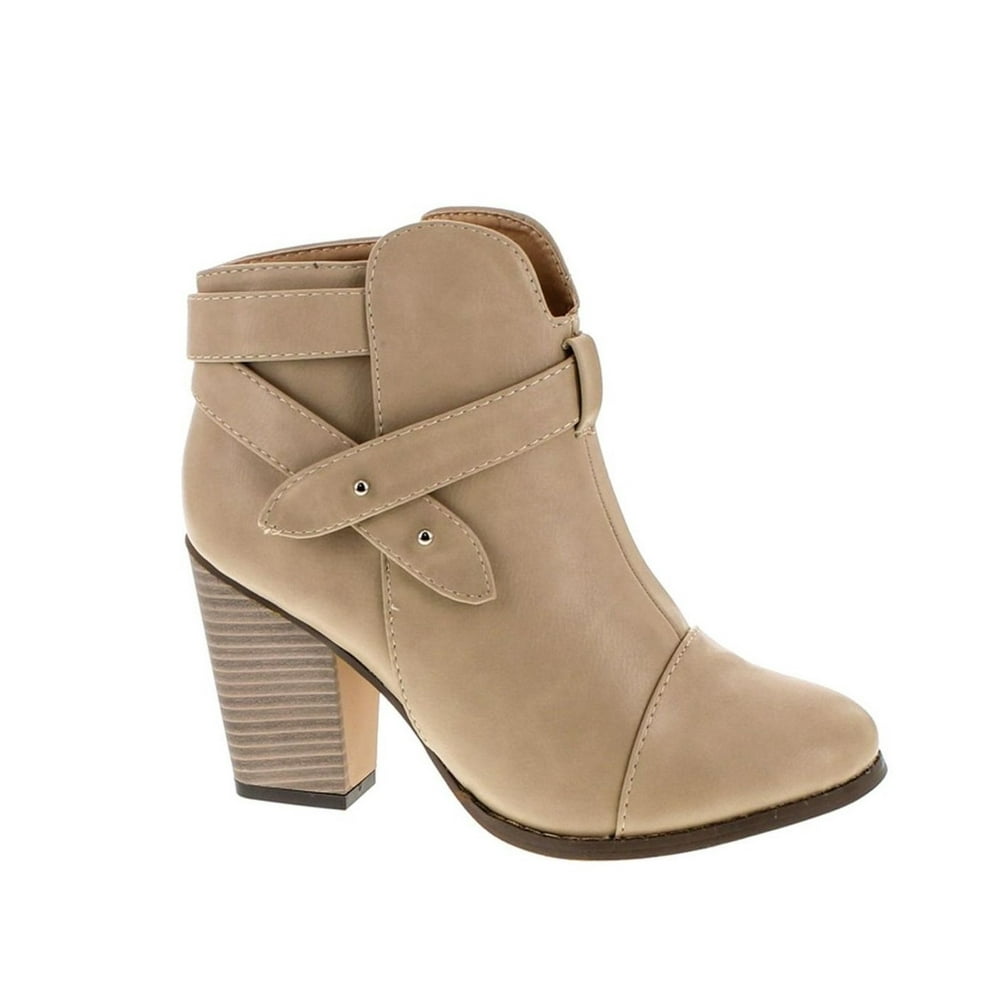 Chase & Chloe - Chase & Chloe Women's Andrea-1 Chunky Heel Strappy ...