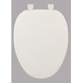 thumbnail image 5 of White Plastic Toilet Seat for Elongated Toilets, 5 of 5