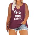 thumbnail image 1 of SMihono Womens Tops Womens Tank Top Women Oversize Summer Women Printed Color Dots V Neck Tank Sleeveless Tee Plus Tops Tank Tops for Women Womens Summer Tops, 1 of 7