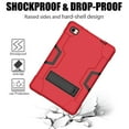 thumbnail image 5 of FIEWESEY for Dragon Touch Notepad 102 10 Inch Tablet Case,Heavy-Duty Drop-Proof and Shock-Resistant Rugged case(with Stand), for Blackview Tab 8/8E/Teclast P20hd/M40 10 Inch/AAUB P30(Red/Black), 5 of 6